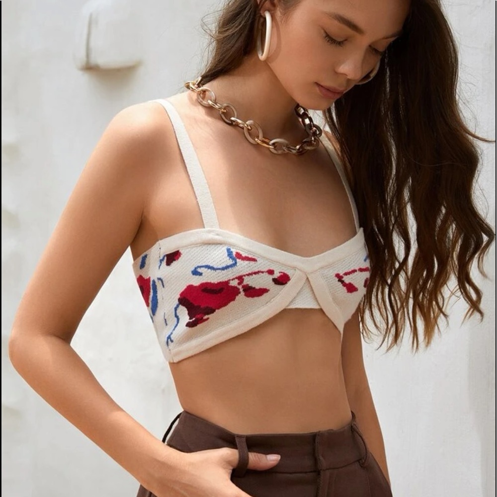Crop Knit Cami Top